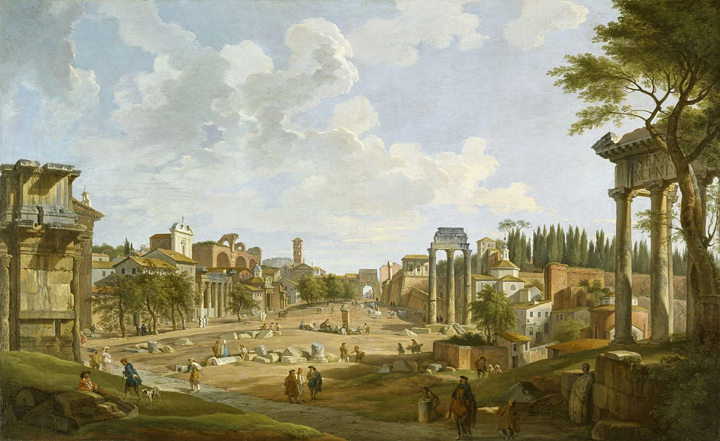 Vista del Foro Romano - - Yale University Art Gallery, New Haven